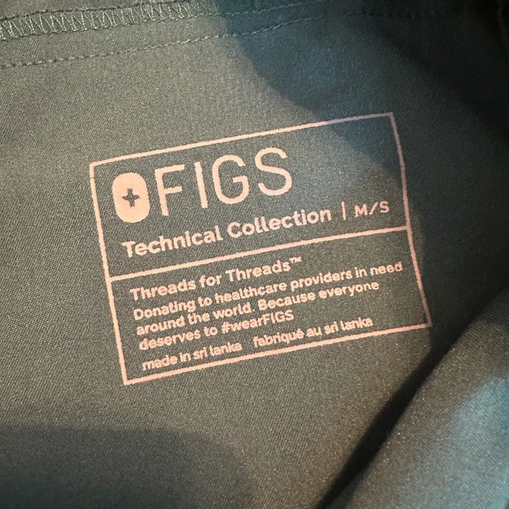 FIGS Zamora Jogger Scrub Pants Mens Medium Short Green M23SW2017S Technical
